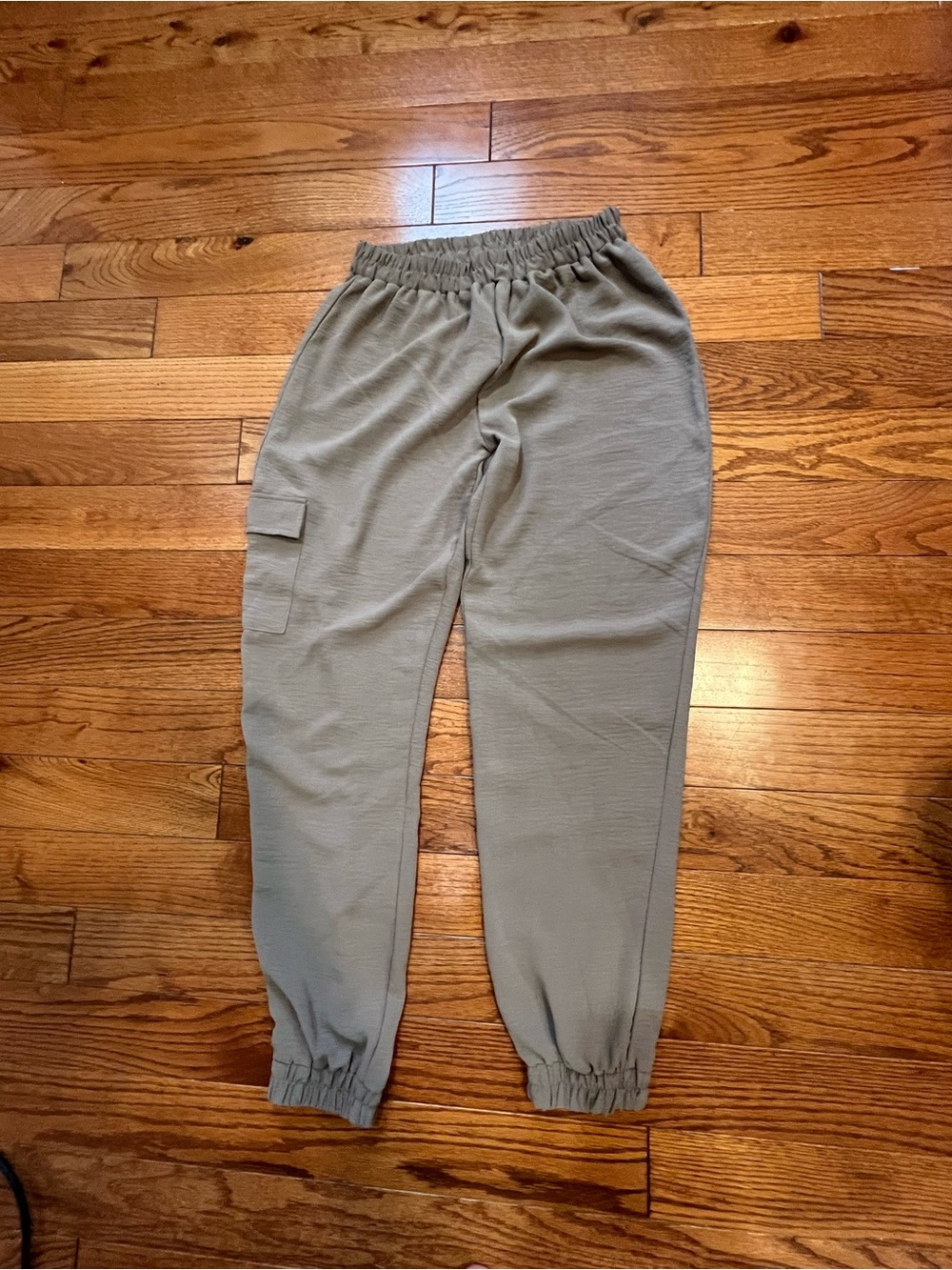 Como Vintage Taupe Elastic Waist Pull-On Pants